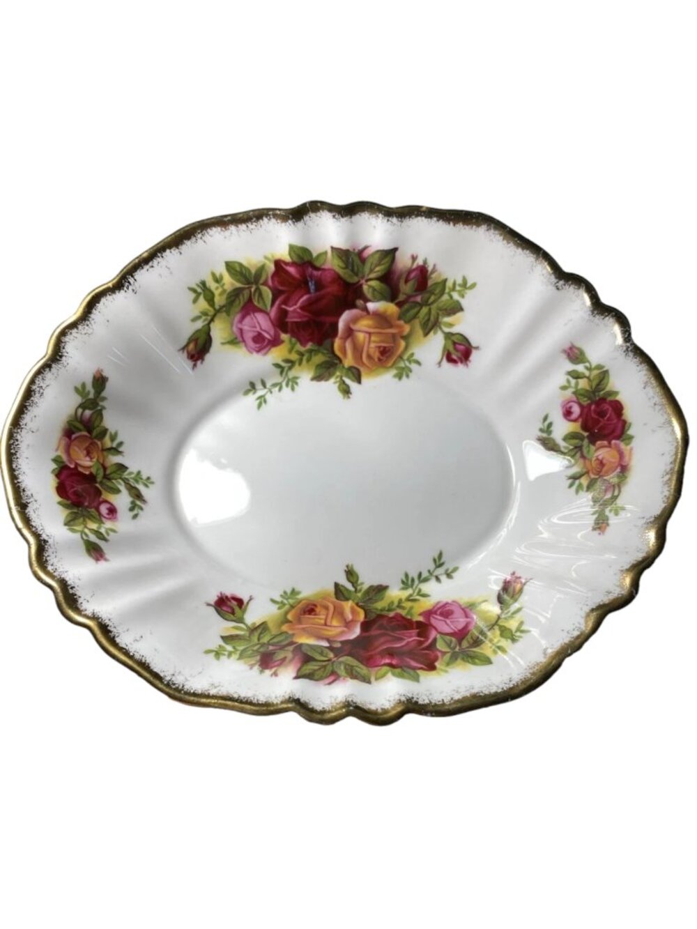 Royal Albert Old Country Roses 5 3/4" Oval Dish or Bowl Trinkets Relish
